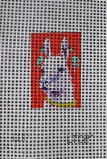Luggage Tag Insert LT027llama 2 x 3 18 Mesh Colors of Praise